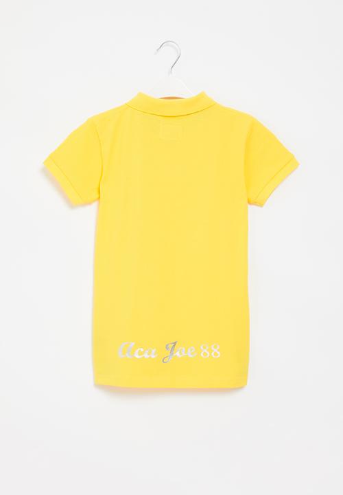 Aca Joe - Girls aca joe foil print golfer - yellow