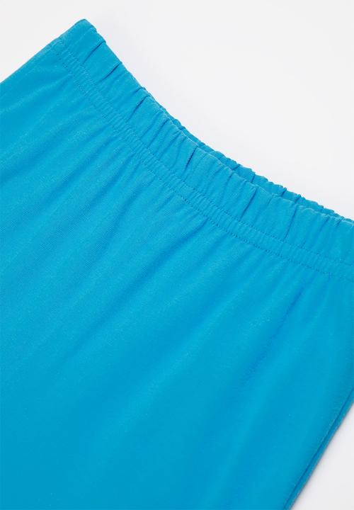 Pop Candy - Boys tee & shorts pj set - teal & black