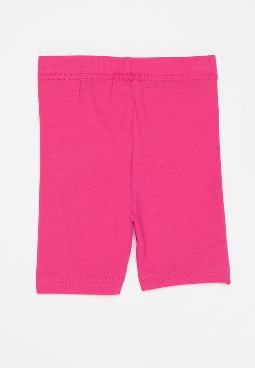Pop Candy - Younger girls 2 pack cycling shorts - navy & pink