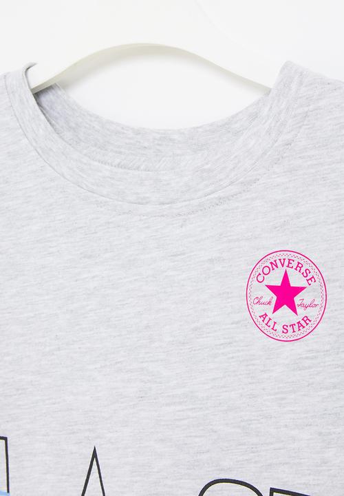 Converse - Cnvg all star repeat boxy tee - lunar rock heather