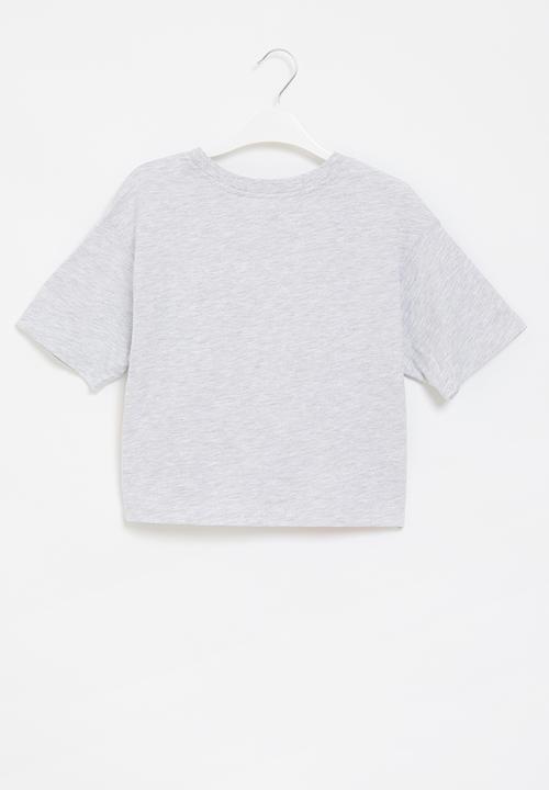 Converse - Cnvg all star repeat boxy tee - lunar rock heather