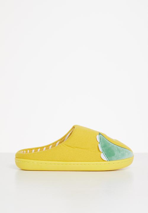 Pop Candy - Dino slipper - yellow