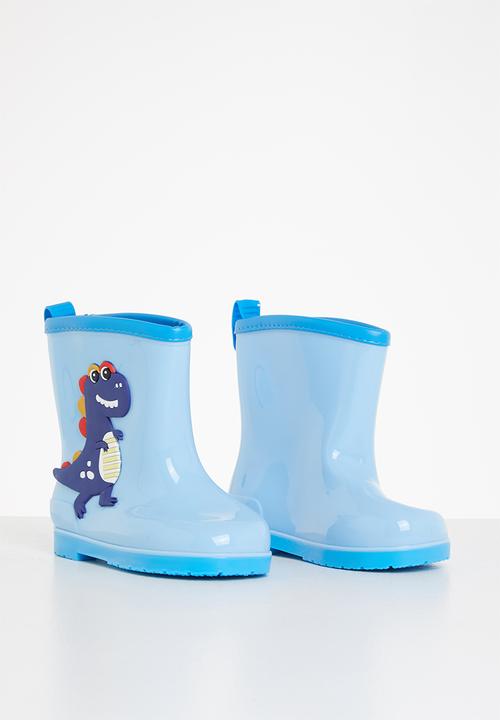 Pop Candy - Dino wellington boots - blue
