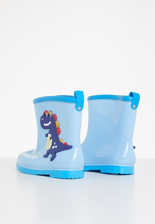 Pop Candy - Dino wellington boots - blue