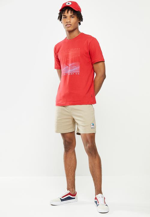 Rip Curl - Topography tee  - red