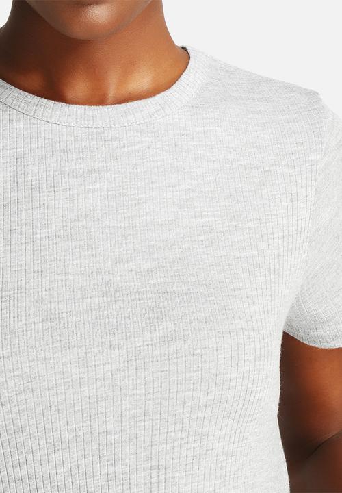 New Look - Maxi Rib Side Spit Tee