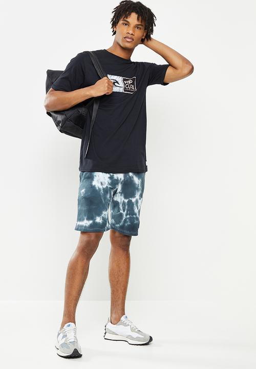 Rip Curl - Summer tie dye walkshorts - black