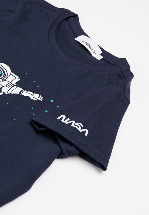 Superbalist - NASA tee & shorts pj set - navy