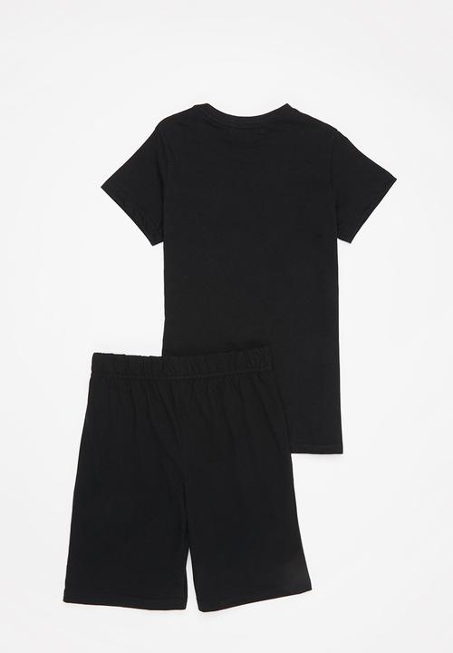 Superbalist - Tween boys smiley pj set - black 