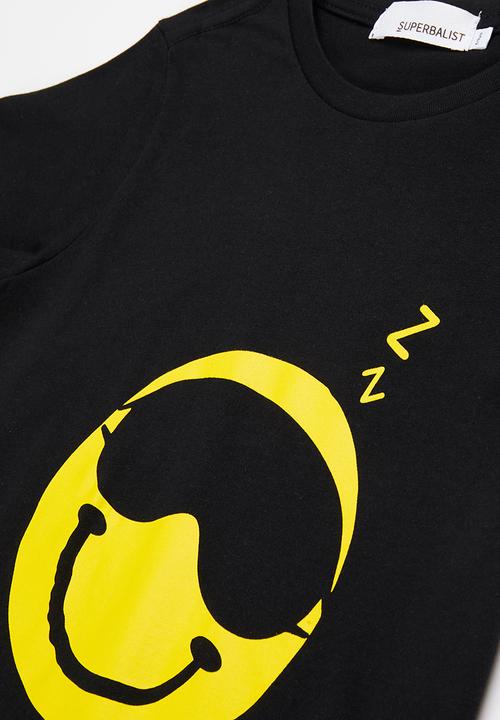 Superbalist - Tween boys smiley pj set - black 