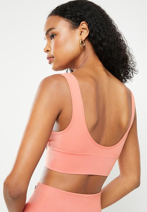 KANGOL - Ribbed longline crop - himalayan bronze