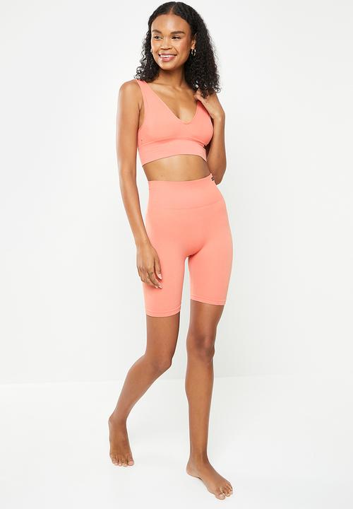 KANGOL - Ribbed longline crop - himalayan bronze