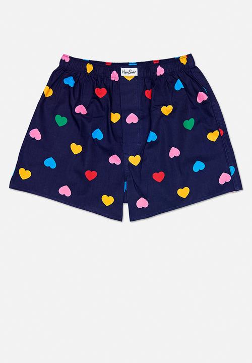 Happy Socks - Heart boxer - navy