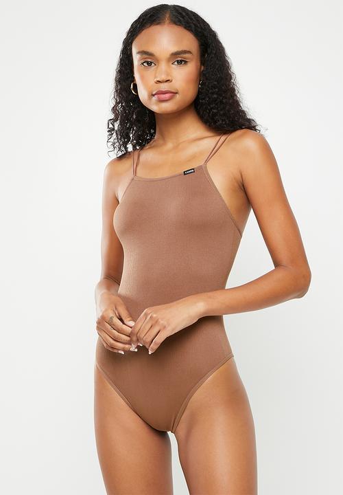 KANGOL - Rib bodysuit - chocolate