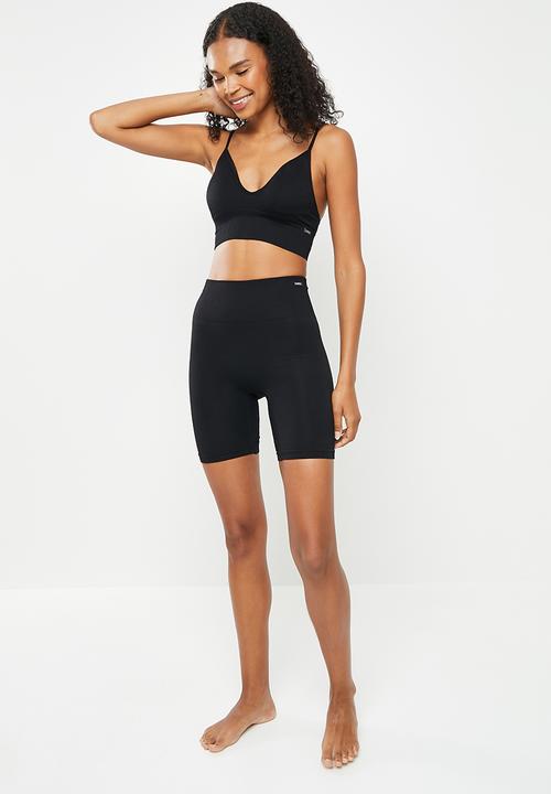 KANGOL - High waisted  shorts - black