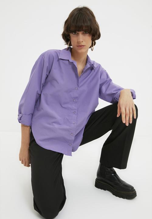 Trendyol - Loose fit shirt - purple