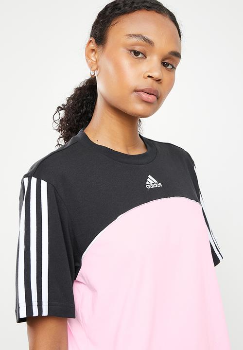 adidas Performance - Cb short sleeve performance tee - black & clear pink