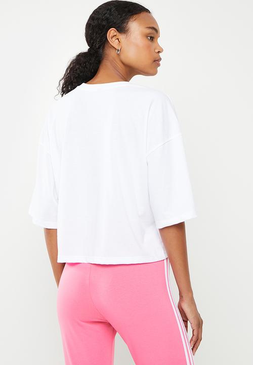 adidas Performance - Perfomance crop tee - white