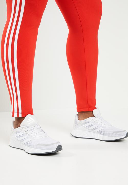 adidas Performance - Plus essential 3s full tights - heat red/white