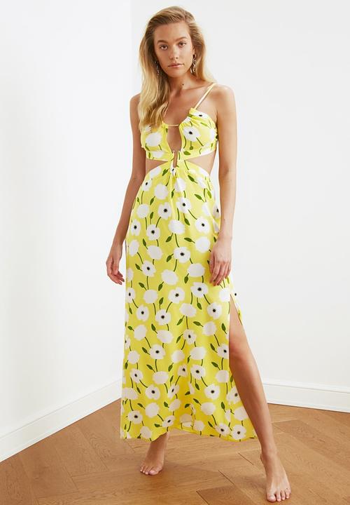 Trendyol - Floral pattern  beach dress - multi 