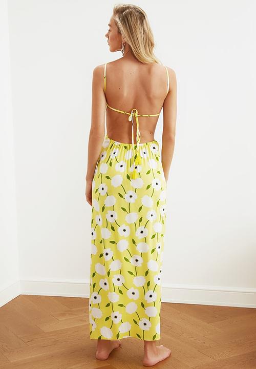 Trendyol - Floral pattern  beach dress - multi 