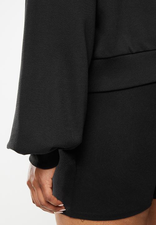 PUMA - Plus classics puff sleeve crew sweat - puma black