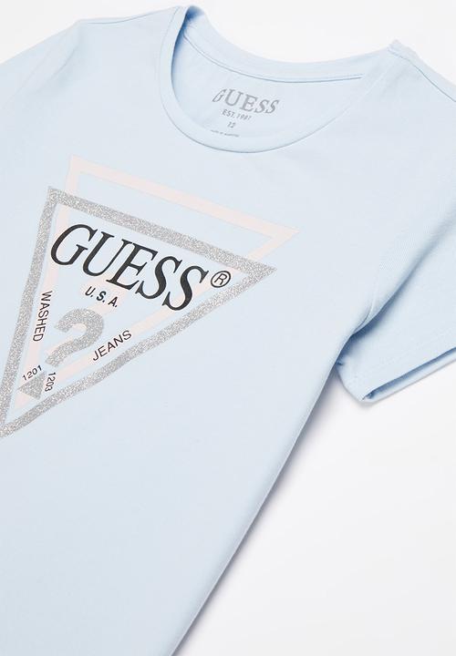 GUESS - Girls sequin printed tee - blue