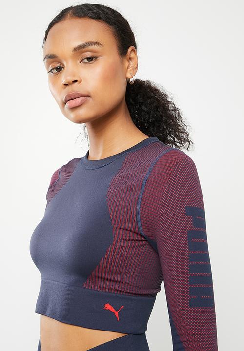 PUMA - Train seamless fitteld long sleeve - sunblaze