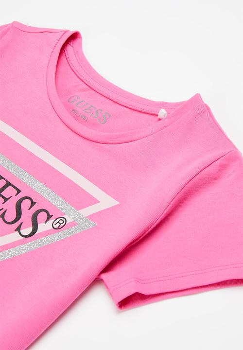 GUESS - Girls sequin printed tee - pink