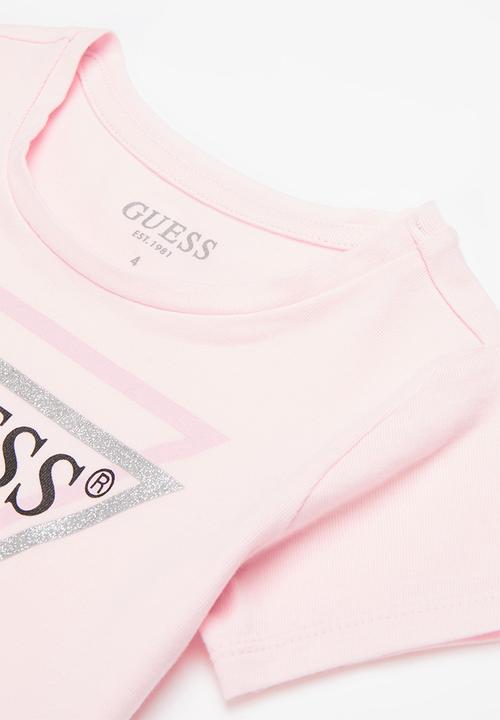 GUESS - Girls sequin printed tee - pink