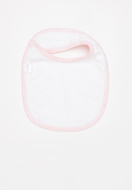Pop Candy - 3 Pack bib set - pink & white 