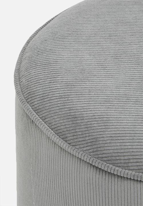 Sixth Floor - Urban ribbed ottoman - grey