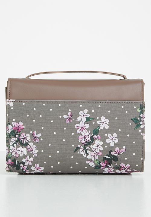 POLO - Polo floral flapover sling - taupe