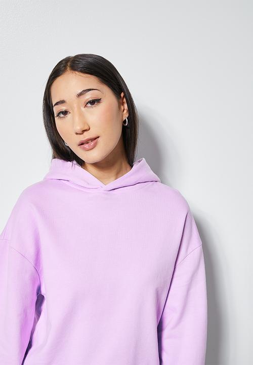 Superbalist - Crop hoodie - purple rose