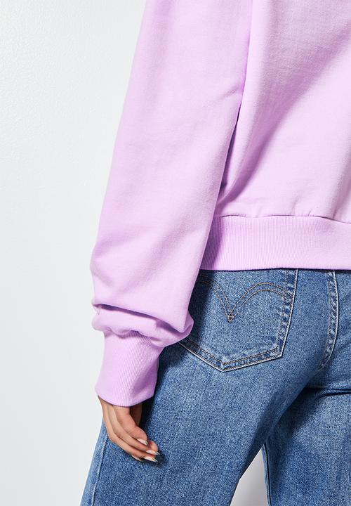 Superbalist - Crop hoodie - purple rose