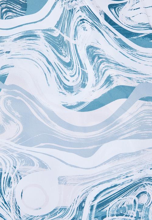 Superbalist - Printed crew neck shell - blue marble