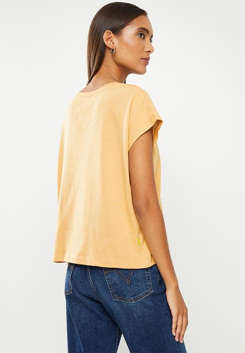 urban° - Ladies urban embroidered logo vest - stone