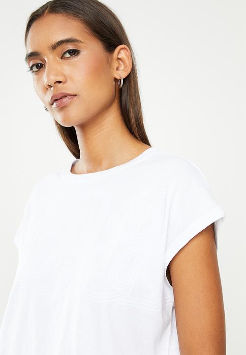 urban° - Ladies urban embroided logo vest - white