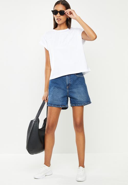 urban° - Ladies urban embroided logo vest - white