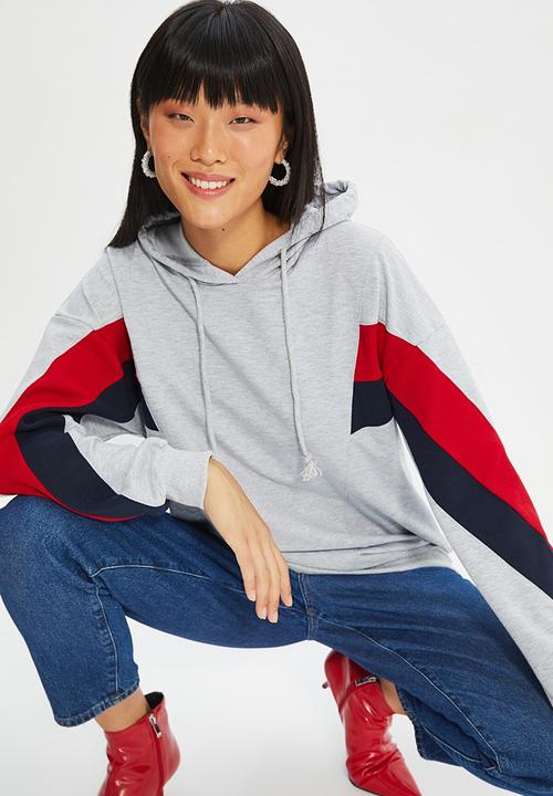 Trendyol - Color block boyfriend sweater - grey