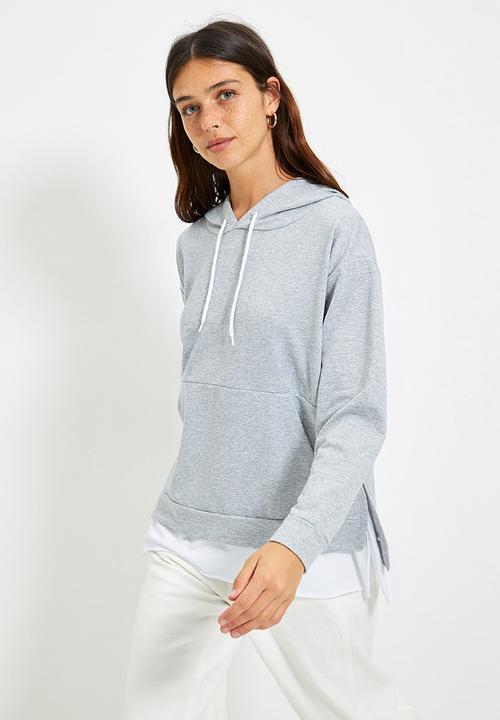 Trendyol - Hoodie boyfriend sweater - grey
