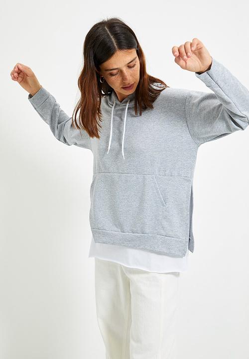 Trendyol - Hoodie boyfriend sweater - grey