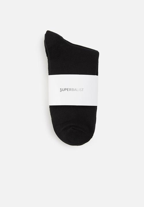 Superbalist - 3 pack socks - black
