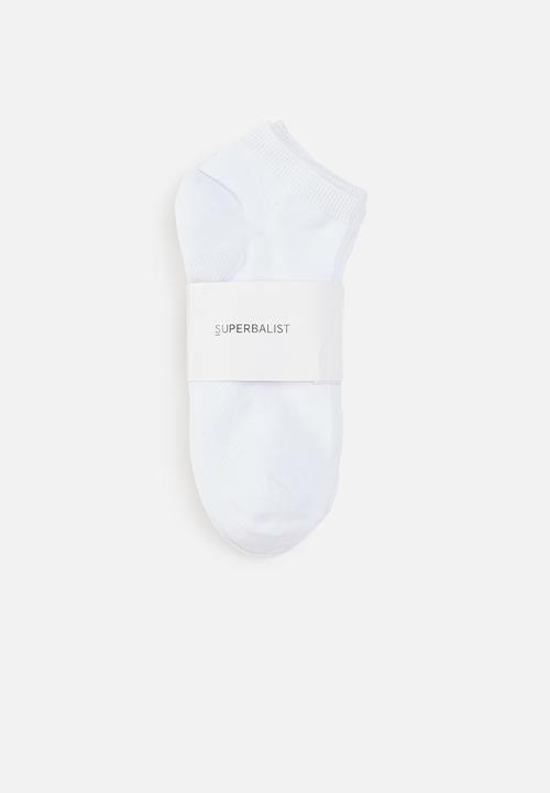 Superbalist - 5 pack ankle socks - white