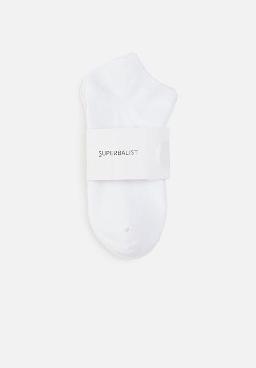 Superbalist - 2 pack ankle socks - white