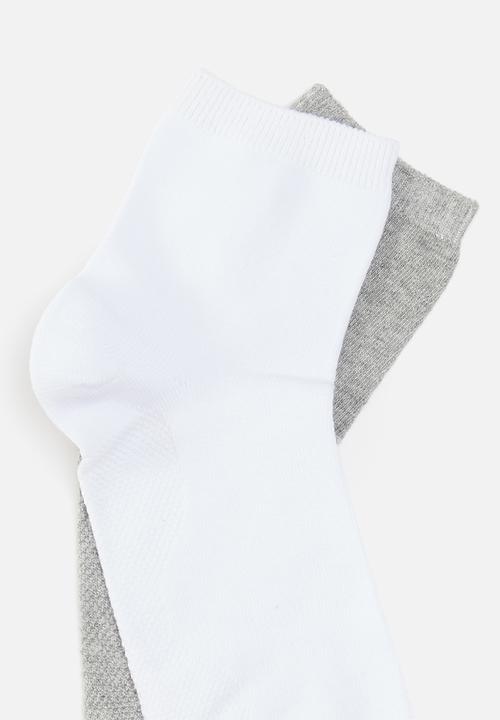 Superbalist - 2 pack socks - white/grey