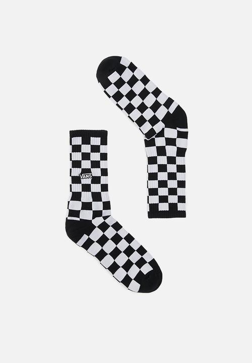 Vans - Checkerboard crew socks - black & white