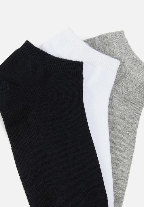 Superbalist - 3 pack ankle socks - multi