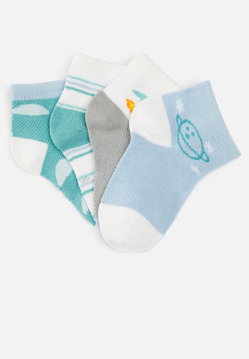 Pop Candy - Boys 4 pack socks - blue
