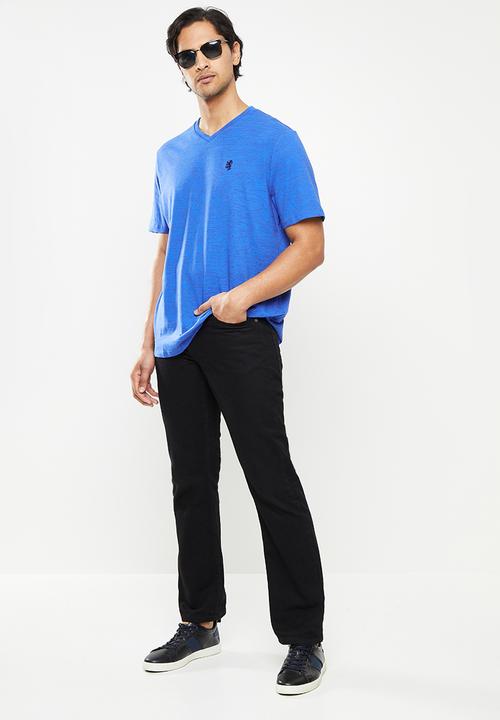 Pringle of Scotland - Injection v-neck tee - cobalt